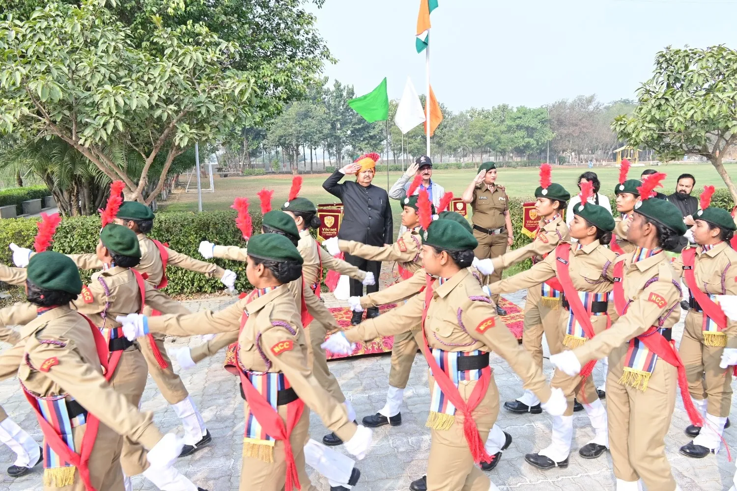 Vikrant University Celebrates the 77th Republic Day with Pride and Patriotism
