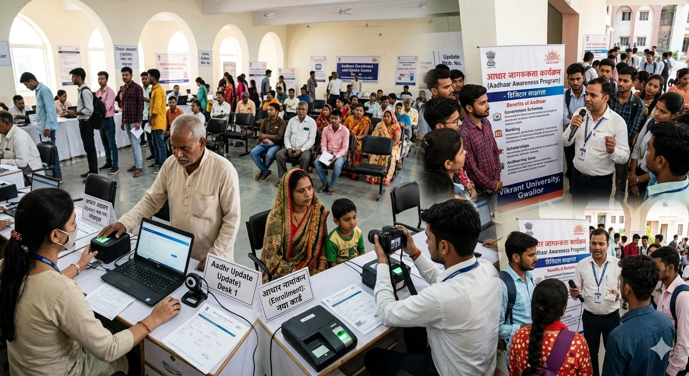 Aadhaar Awareness Program at Vikrant University