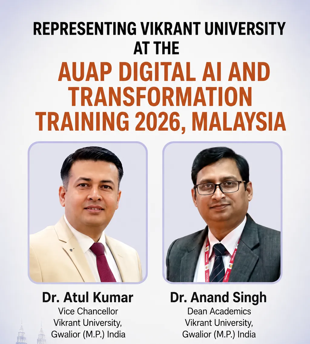 Vikrant University Top Leadership Participates in AUAP Digital AI and Transformation Training 2026 in Malaysia