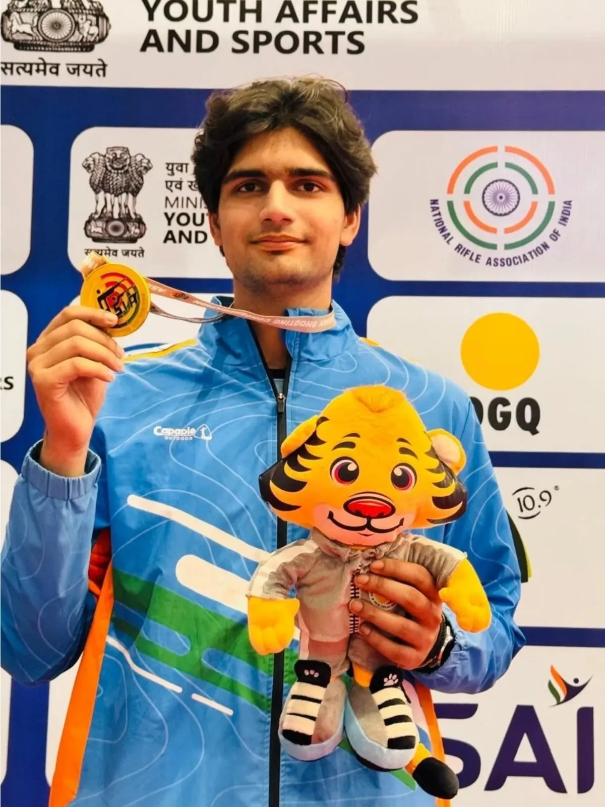 BCA Student Sahil Choudhary Wins Gold in Asian Pistol Championship